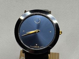 Oris Damen NOS Quarz ZB Blau, Saphir 34 mm ungetragen